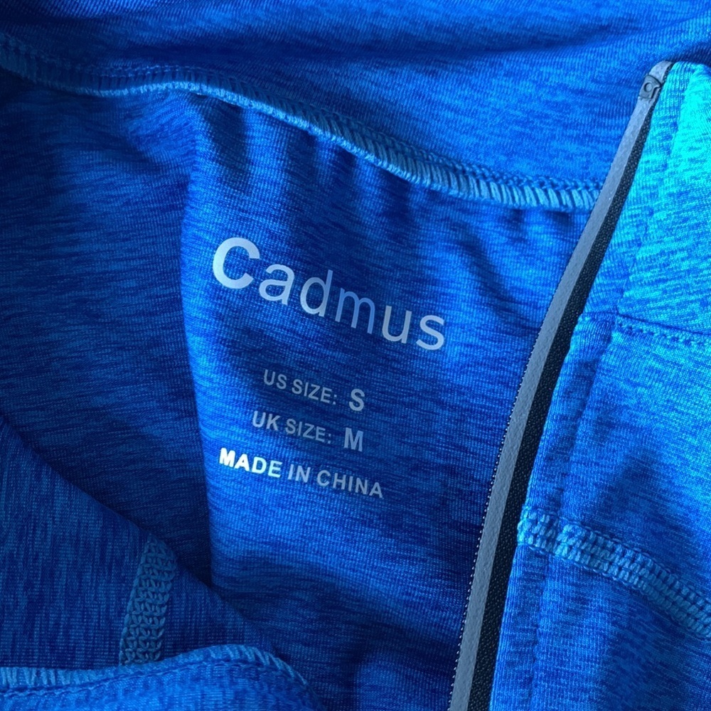 Cadmus Women’s Compression Quarter Zip Pullover Top Royal Blue Shirt Size Small - Picture 4 of 8